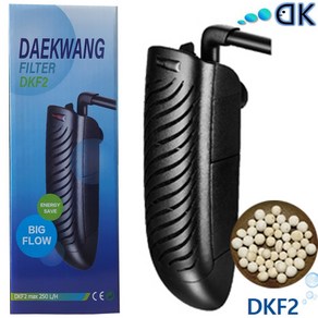 대광 측면여과기 DKF-2 +여과재 / 수족관 어항 수조 필터 구피 기포기 산소 수질 청소 거북이 베타 물갈이, 1개