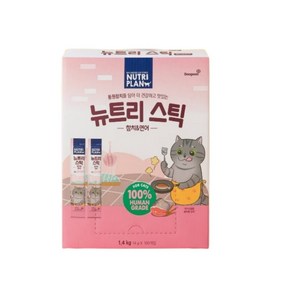 동원 뉴트리플랜 뉴트리스틱 14g 100개입 고양이간식, 참치&연어, 1.4kg, 1개