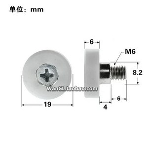 동일한 TOK 일본 POM 플라스틱 베어링 M6 스레드 나사 DR 도르래 쇼케이스 서랍 가이드 휠 1PC, [01] DR-19-B4-6, 1개