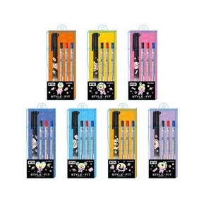 라인프렌즈 BT21 스타일핏 3색 볼펜 BALL PEN, KOYA