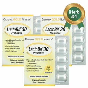 캘리포니아 골드 California Gold LactoBif Probiotics 30 Billion CFU 락토비프 300억 베지캡슐