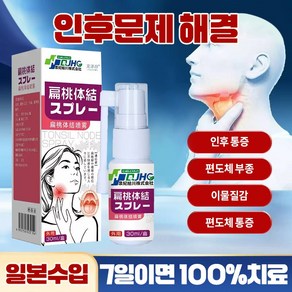 {당일 배송} 100% 치료인두염편도선염인후통기침과 침기타 모든 인후 문제LY027, 2개, 21ml