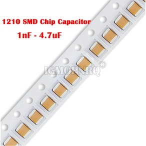 1210 SMD 칩 캐패시터 1nF 47uF 1KV 2KV 100nF 470nF 680nF 0 1uF 1uF 2 2uF 4 7uF 10uF 22uF 47uF 100uF 10V 16, 10uF 50V, 1개