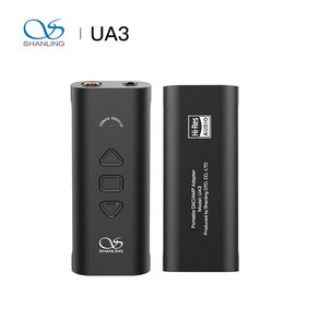 SHHANLING UA3 AK4493SEQ DAC 독립 AMP 칩 RT6863 듀얼 하이파이 오디오 휴대용 USB DAC AMP 케이블 3.5mm 4.4mm, Black