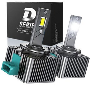 D시리즈 LED 자동차 헤드라이트 전구 D3S D8S 터보 조명 플러그 앤 플레이 HID 변환 키트 12000LM 60, 03 D4S, 1개