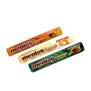 멘토스 화이트 초코 카라멜 사탕 캔디 Mentos Choco Caamel White 37g, 1개