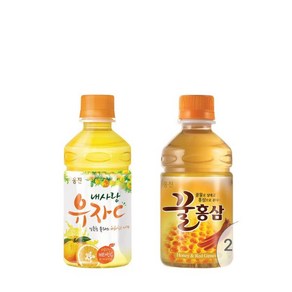 (백화점상품) 웅진식품 웅진 내사랑유자C /꿀홍삼 280ml x 12페트 (온장겸용페트) 1316151, 내사랑유자c 280ml x 12입