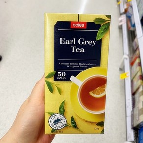 호주 콜스 얼그레이 50티백x2개 Coles Eal Gey Tea Bags, 50개입, 2개, 100g