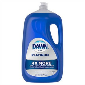 미국 다운 플래티넘 리프레싱 레인 기름때 제거 주방 식기세척기 세제 2.66L Dawn Platinum Dish Soap, 1개