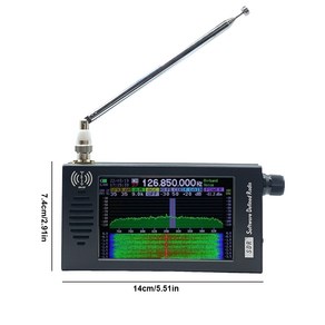 DSP SDR 라디오 리시버 휴대용 단파 라디오 충전식 단파 AM FM DSP 라디오 하이킹용 헤드폰 안테나 잭 포함, 01 CHINA, 01 Black