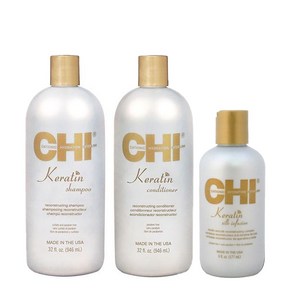 CHI 케라틴샴푸946ml + 컨디셔너 946ml + 케라틴 인퓨전177ml 3종세트, 1개