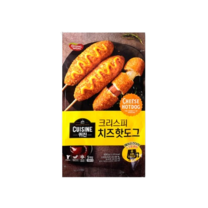 동원 퀴진 크리스피 핫도그 400g 2개 + 치즈핫도그 400g 2개