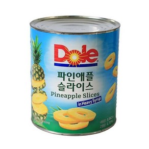 [] 돌 파인애플 슬라이스 통조림 3kg, 6개