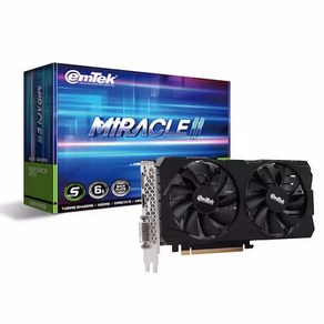 이엠텍 지포스 GTX 1660 SUPER MIRACLE II D6 6GB 그래픽카드, 1개, 선택하세요