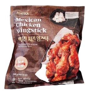 피코크 피코크 멕시칸 치킨 윙스틱 500g x 1개, 종이박스포장