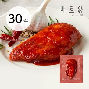 바르닭 소스품은 닭가슴살 떡볶이맛, 100g, 30개