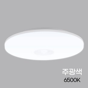 메가맨 원형 LED 센서등 슬림 20.32cm 18W 주광색 하얀빛 계단 복도 현관 조명