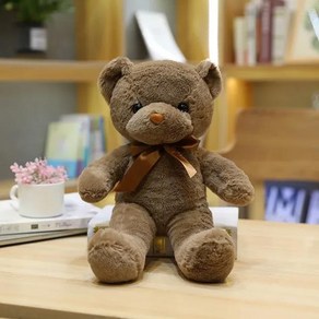 곰 봉제 인형 동물 작은 핑크 회색 흰색 테디 베어 여아 남아용 사랑스러운 생일 선물 30cm 11 가지 스타일, [11] 무배 BROWN, 1개