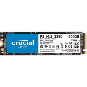 마이크론 크루셜 P2 M.2 2280 2TB NVMe SSD 대원CTS 5년 Waanty PCIe 정품 판매점, CT250P2SSD8