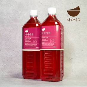 다다이차 바른 진한 무설탕 오미자차 오미자원액 진액, 1개, 1개입, 1000g