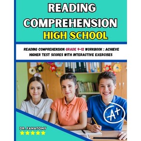 (영문도서) Reading Compehension High School: Reading Compehension Gade 9-12 Wokbook: A... Papeback, D. Fanatomy, English, 9781763794320