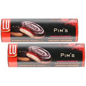 LU Euopean Biscuits Pims Raspbey Biscuit 5.29 oz (Pack of 2 LU 유럽 비스킷 Pims 라즈베리 비스킷 5.29온스(2개 팩, 149g, 2개