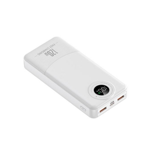 대용량 보조배터리 고속충전 20000mAh PD 120W QC3.0 잔량표시, 화이트