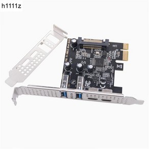 C타입 USB 3.2 Gen1 PCIE 카드 허브 USB 3.0 PCI 익스프레스 보드 2 * USB A 포트 + 2 * C타입 포트 USB3.2 PCI-E 확장 카드 어댑터