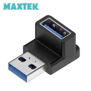 맥스텍 MT462 USB3.2 M/F 연장젠더 상향 90도꺽임10Gbps