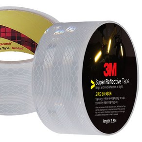 3M 고휘도 야간 안전 반사테이프 백색 48mm x 2.5M