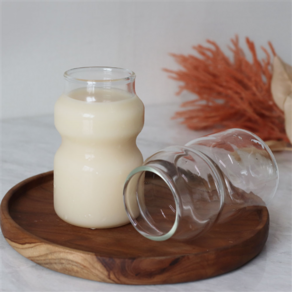 SL 내열 요구르트컵 2P 유리잔 주스 요거트 밀크병, SL내열요구르트 270ml x2P (773149), 2개