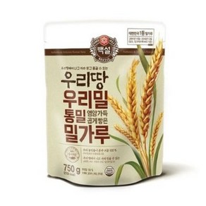 백설 통밀 영양가득 곱게빻은 밀가루, 750g, 1개