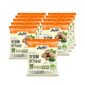 맛있닭 닭가슴살볼 깻잎맛, 100g, 10개