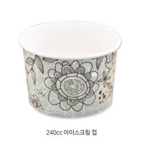 원포장 240cc 아이스크림 컵, 1000개, 1개