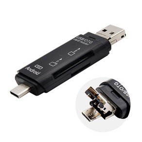 USB C타입 카드리더기 TB108, 1개