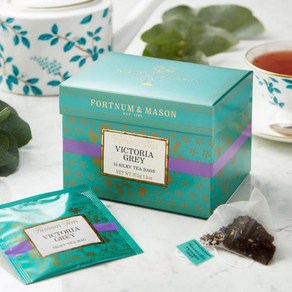 영국 포트넘 앤 메이슨 FORTNUM & MASON Victoia Gey 빅토리아 그레이 홍차 15실키티백, 3개, 15개입, 20.5g