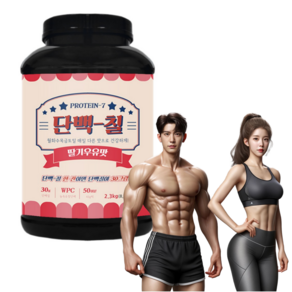 단백칠 딸기우유맛 공장직영 판매 WPC 2300g 대용량 프로틴 보충제, 1개, 2.3kg