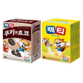 동서식품 제티 쿠키앤초코맛+바나나맛