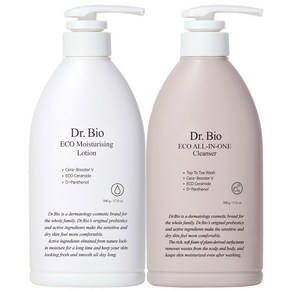 닥터바이오 에코 페이스 앤 바디로션 500g + 올인원 클렌저 500g 1세트, 1kg