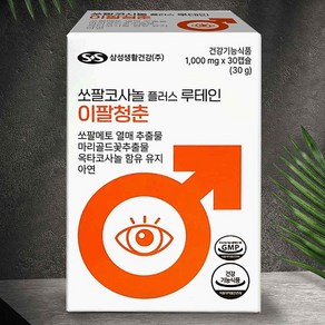 삼성체인미 이팔청춘 쏘팔메토_옥타코사놀_루테인_2중기능성 1000mg 30캡슐, 1세트