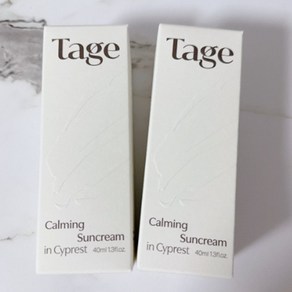 본사정품)[인기상품] 테이지 카밍 선크림 40ml 2개 테이지선크림 썬크림 자외선차단 테이지썬크림 피부보호 모이스처선크림, 1개, 80ml