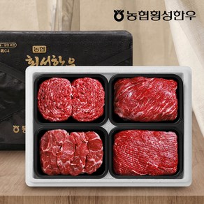 농협횡성한우 어사품 1등급 정육세트 3호1.6kg(냉장 팩당 400g), 1개, 400g