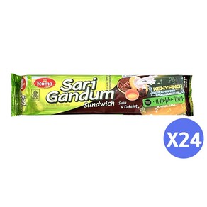 사리간둠 샌드 비스킷 수수앤 초코향, 108g, 24개