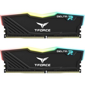 TEAMGROUP TForce Delta RGB DDR4 64GB 2x32GB 3600MHz PC428800 CL18 데스크탑 이밍 메모리 모듈 램 블랙 TF3D464G3600