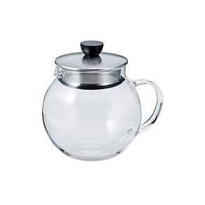 하리오(Haio) HARIO하리오 점핑 리프 포트 S 실용 용량 600ml 내열 유리 찻주전자 JPS60HSV, 상세페이지 참조, 1개