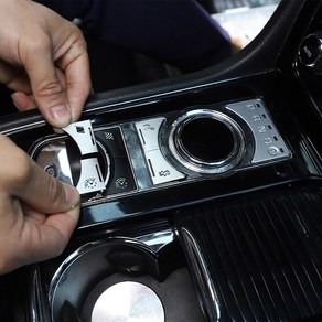 재규어 XF XJ 2010- 용 자동차 인테리어 중앙 제어 시프트 패널 버튼 장식 스티커 액세서리, [10] Fo XF 2012-