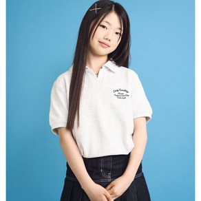 [더데이걸] 논현점##심플카라반팔스웻셔츠##초등여아 주니어 여아 아동 키즈 초등학생 중학생 카라티셔츠##여아 카라티셔츠##코디하기좋은 단정한 심플한##24년신상품#더데이걸 논현점