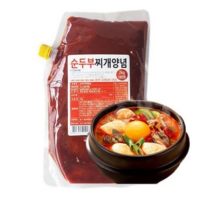 뉴그린푸드 순두부찌개 양념 소스 2kg, 1개