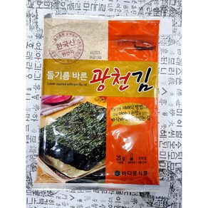 (김 클라쓰) 들기름 바른 바삭바삭한 광천김 조미김 25g (10매), 1개