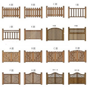 원목 울타리 문짝 펜션 나무 야외 담장 꾸미기 펜스 주택 대문 파티션 마당 정원, 맞춤 사이즈